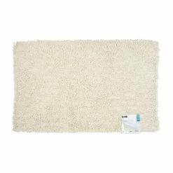 BargainJunkie Harman Twist Bath Mat, White Home & Garden
