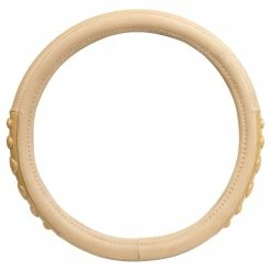 BargainJunkie Tools & Auto Custom Grip Rubberized Steering Wheel Cover Custom Grip, Tan