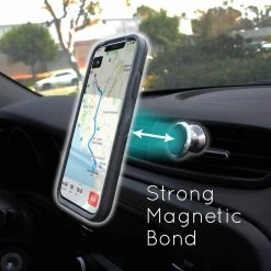 BargainJunkie Killer Concepts Magnetic Cell Phone Mount For Car Vent, Silver New