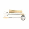 BargainJunkie New BlackStone 5145 Wok Spatula, Ladle And Bamboo Cleaning Whisk Kit