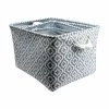 BargainJunkie Home Ease Canvas Storage Basket, Set Of 4, Grey Home & Garden