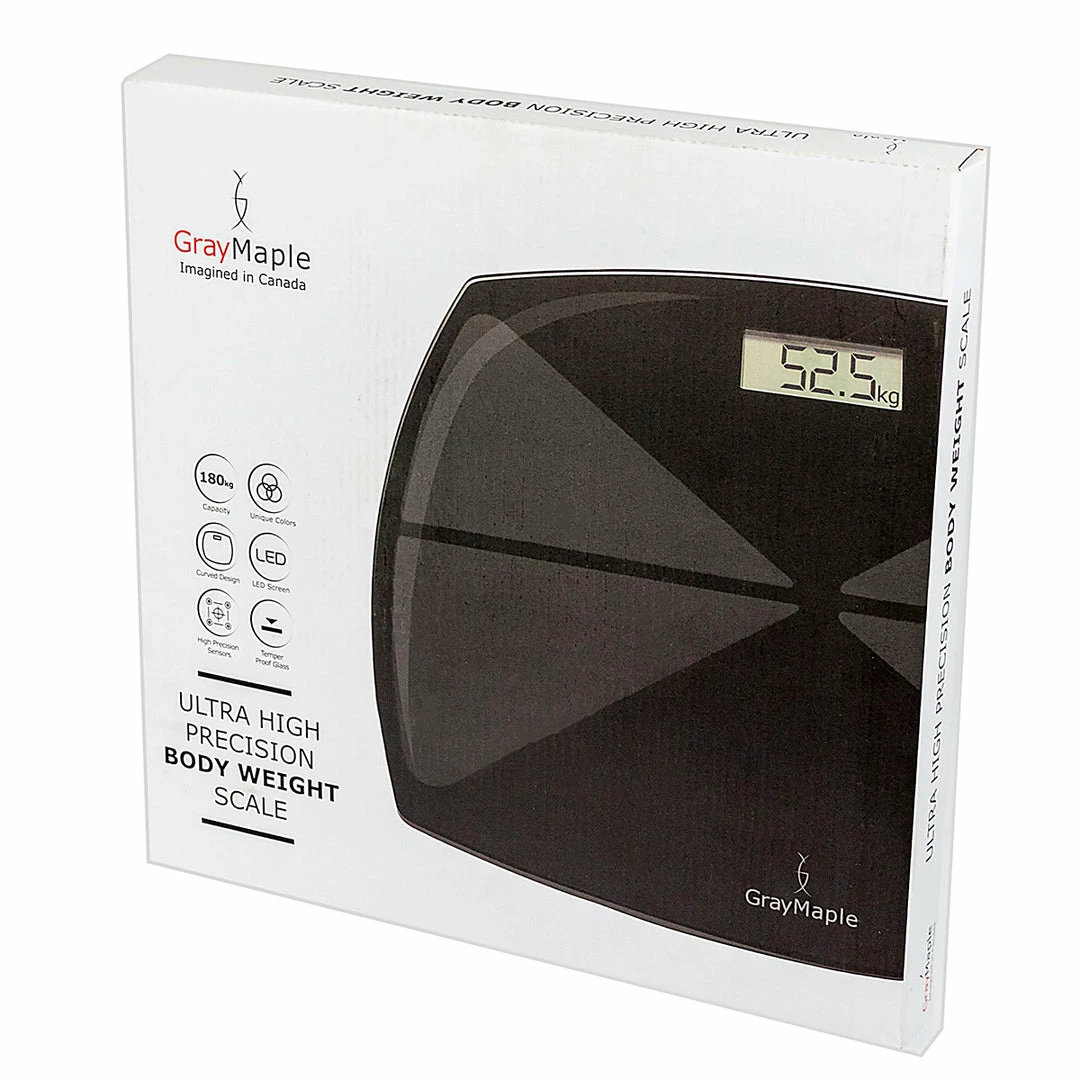 BargainJunkie Lifestyle Gray Maple Ultra High Precision Body Weight Scale