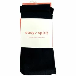 BargainJunkie Easy Spirit Women's Footless Fleece Lined Tights Size Small/Medium, 2 Pairs