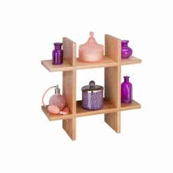 BargainJunkie New Honey Can Do Bamboo Cube Shelf