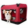 BargainJunkie New Veehoo Red Folding Soft Dog Crate, XXL