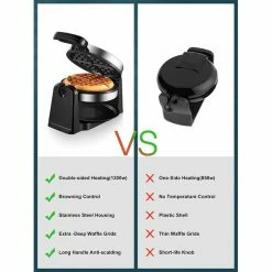 BargainJunkie New AICOOK Rotating Belgian Waffle Maker