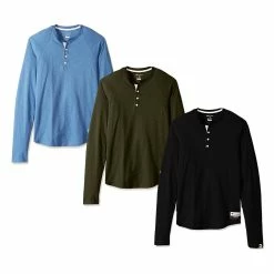 BargainJunkie Champion Men's Authentic Originals Long Sleeve Raglan Henley