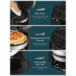 BargainJunkie New AICOOK Rotating Belgian Waffle Maker