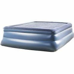 BargainJunkie New Simmons Beautyrest Sky Rise Pillow Top Inflatable Air Mattress With External Pump, Queen, Refurbished