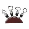BargainJunkie Toscana 4 Piece Wine Bottle Stopper Set With Stand