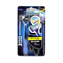 BargainJunkie New Razormax 3-Pack Of Triple Blade Razors, Mens