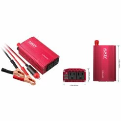 BargainJunkie Aukey PA-V17 300W DC To AC Car Power Inverter, Dual USB Ports & AC Outlets New