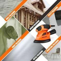 BargainJunkie Tacklife PMS02B Mouse Sander Detail Sander With 20 Sandpapers New