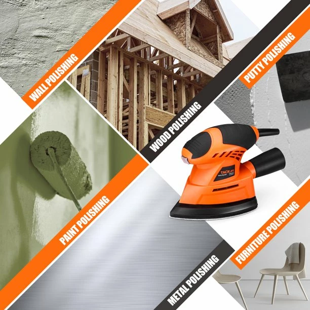 BargainJunkie Tacklife PMS02B Mouse Sander Detail Sander With 20 Sandpapers New