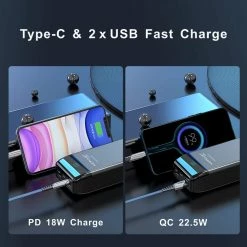 BargainJunkie 2-Pack Konfulon 30,000 MAh Portable Power Bank