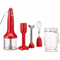 BargainJunkie Smeg Hand Blender Bundle, Red New