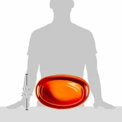 BargainJunkie Rachael Ray 2pc Bubble & Brown 1.5Qt & 2.5Qt Stoneware Set, Orange