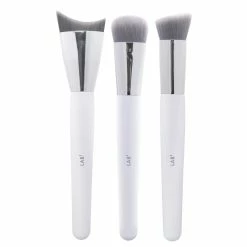 BargainJunkie L.A.B. 2 Charcoal Infused 3pc Makeup Brush Set New