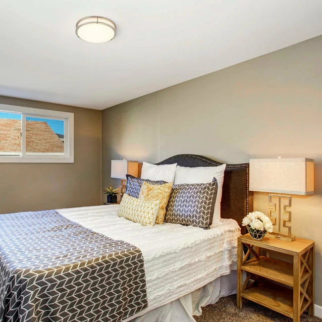 BargainJunkie New Noma 14" Dimmable Flush Mount Ceiling Light With Integrated LED Bulb