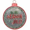 BargainJunkie New 18" Gray Christmas Jolly Metal Bulb
