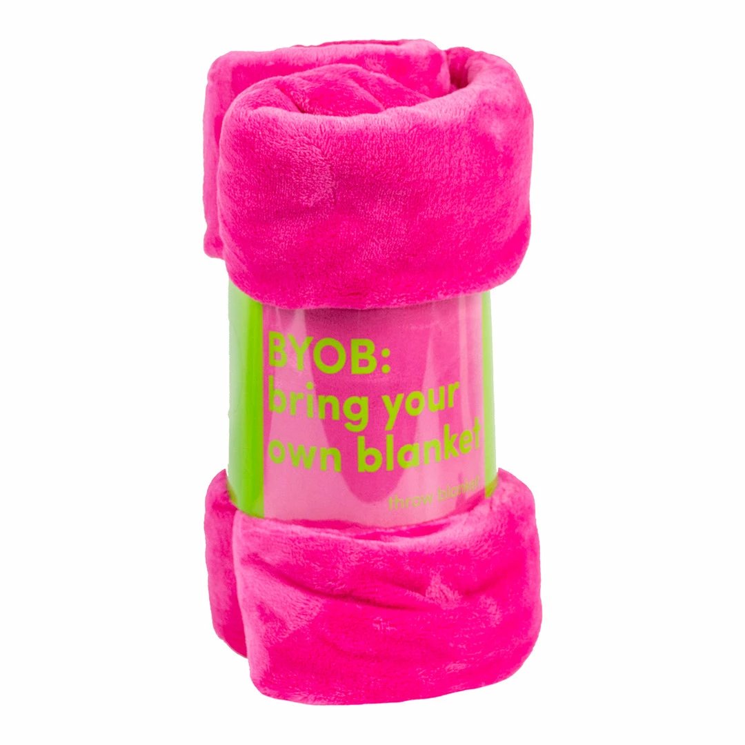 BargainJunkie New Roomify 50 X 60 Plush Blanket, Pink