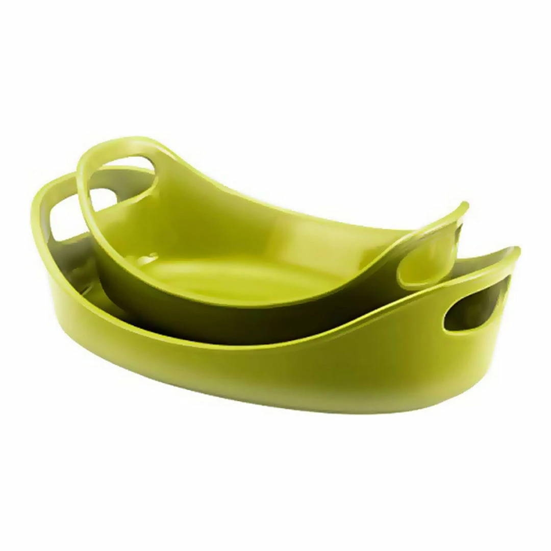BargainJunkie Rachael Ray 2pc. Open Baker Set, Lime Green