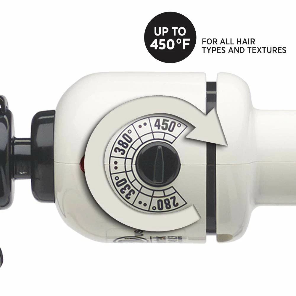 BargainJunkie Hot Tools Nano Ceramic 1-1/4 Inch Salon Tapered Curling Iron With Extra Long Barrel