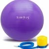 BargainJunkie New HemingWeigh Anti-Burst Fitness And Stability 55 Cm Ball, Purple