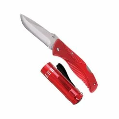 BargainJunkie IWork 2pc Flash Light And Folding Knife Set
