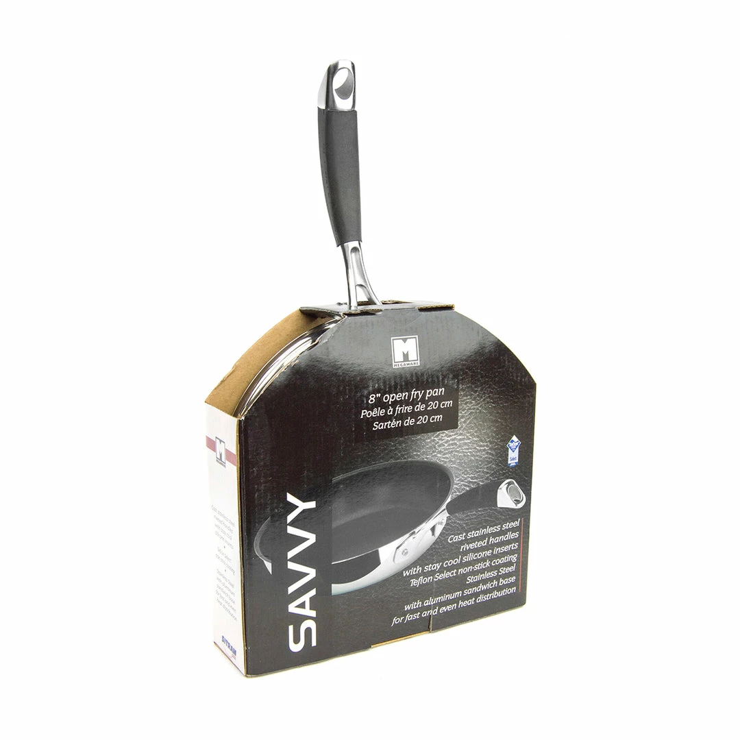 BargainJunkie SAVVY 8โ Stainless Steel Frying Pan Kitchen