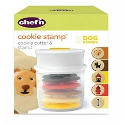 BargainJunkie Chef'n Set Of 5 Cookie Cutter Dog Stamps New