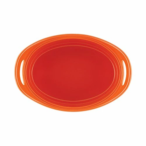 BargainJunkie Rachael Ray 2pc Bubble & Brown 1.5Qt & 2.5Qt Stoneware Set, Orange
