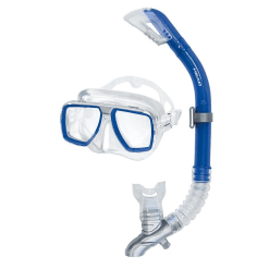 BargainJunkie HEAD Tarpon Mask And Barracuda Dry Snorkel Combo, Blue