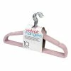 BargainJunkie 10 Pack Intellibrands Velvet Hangers, Pink Home & Garden