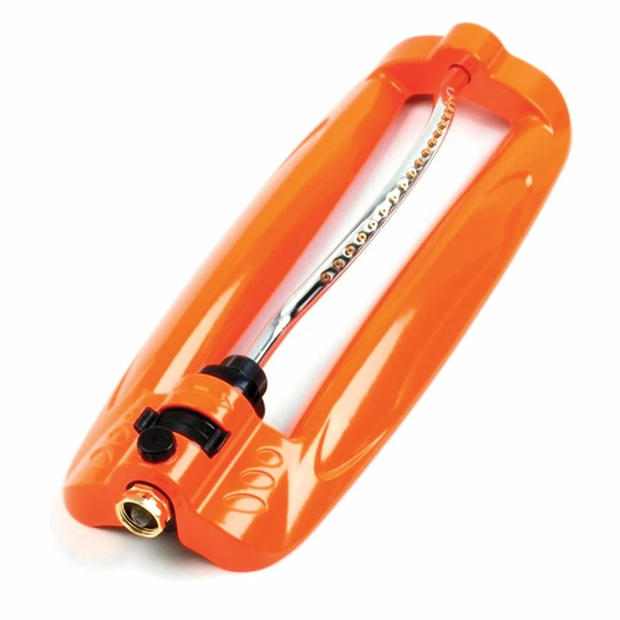 BargainJunkie Colour Wave 18 Brass Nozzle Oscillating Sprinkler, Orange New