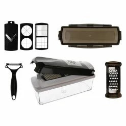 BargainJunkie Feros 8-In-1 Vegetable Chopper With Mandolin Slicer New