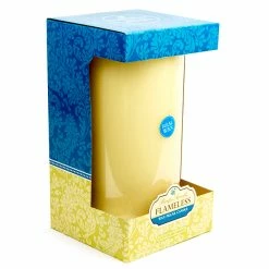 BargainJunkie Pacific Accents Flameless Ivory Wax Pillar Candle, 6 X 12 Inches