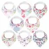 BargainJunkie KeaBabies 8 Pack Of Organic Cotton Bandana Bibs, Bliss