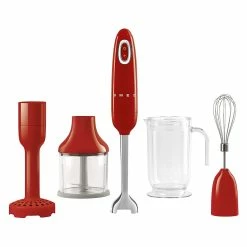 BargainJunkie Smeg Hand Blender Bundle, Red New