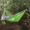 BargainJunkie Lifestyle Gadgets UST SlothCloth Portable Double Hammock 2.0, Lime-Gray