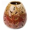 BargainJunkie Scenterrific LED Warmer, Leaf Cutout W/Vanilla Scented Disk, Red & Tan Home & Garden