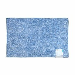 BargainJunkie Home & Garden Harman Flax Bath Mat, Blue And White