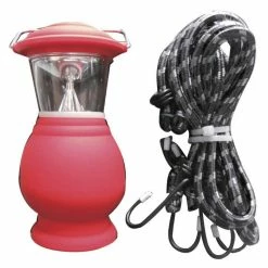 BargainJunkie Olympia Tools 8 LED Lantern & 4PC Bungee Cord Set