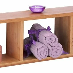 BargainJunkie Honey Can Do Natural Colored Bamboo Triple Cube Shelf