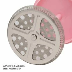 BargainJunkie Primula Tempo 6 Cup Glass French Coffee Press, Cotton Candy Pink