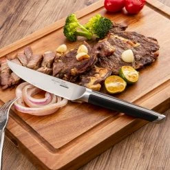 BargainJunkie Sky Light German Stainless Steel Steak Knives Set Of 12