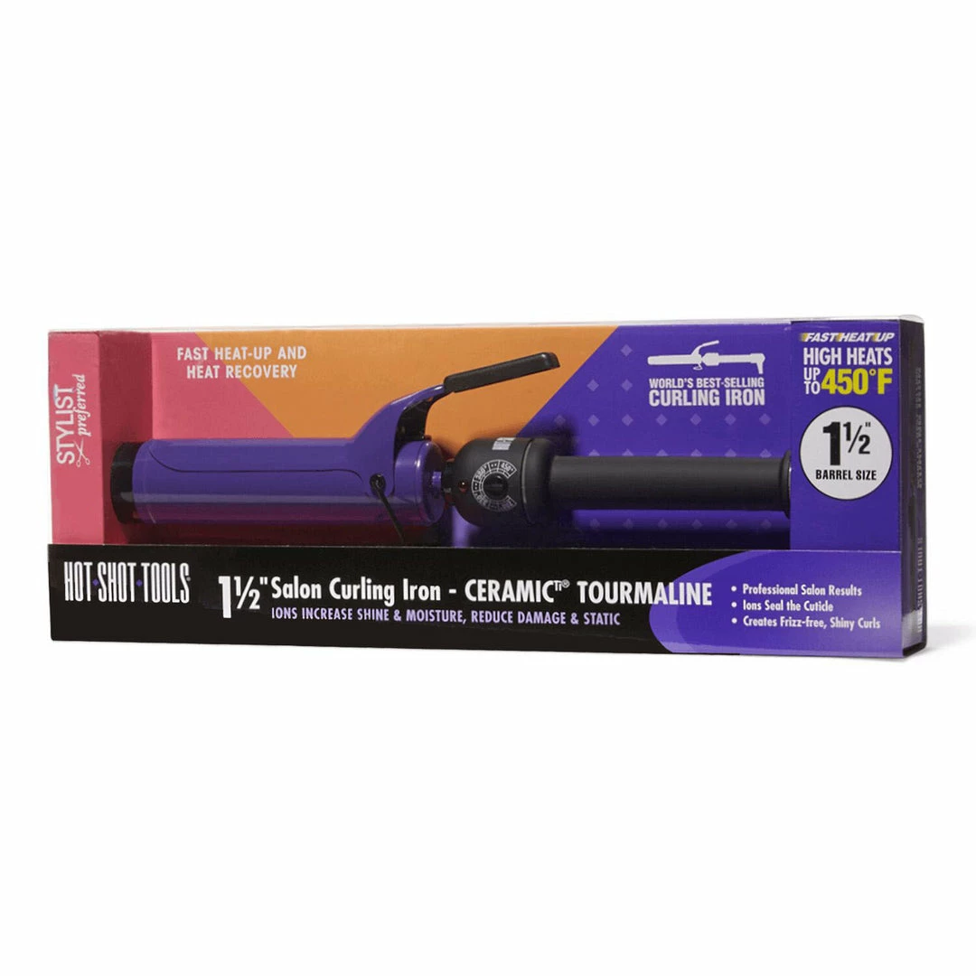 BargainJunkie New Hot Tools Ceramic Tourmaline 1.5" Salon Curling Iron
