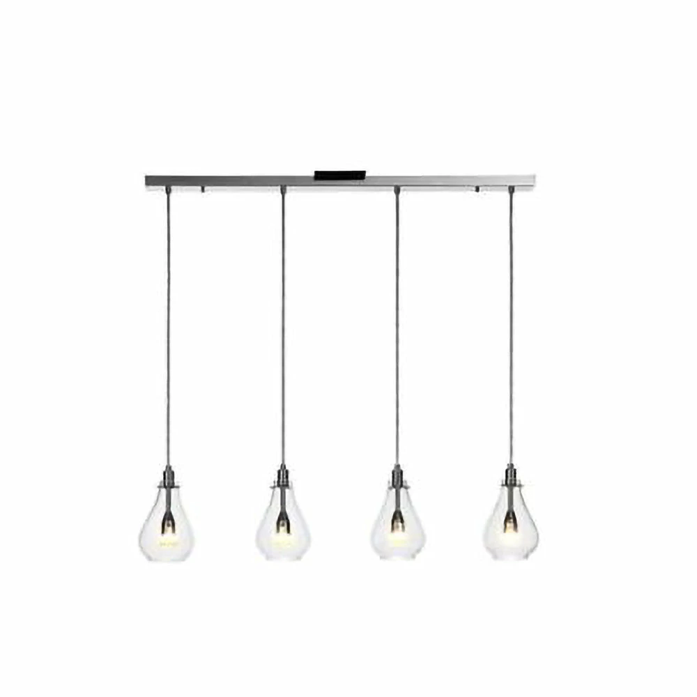 BargainJunkie Catalina Bella 4-light Glass Linear Pendant Lighting Chandelier