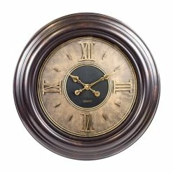 BargainJunkie Home & Garden Empire Clock Co 24 Inch Decorative Wall Clock, Bronze