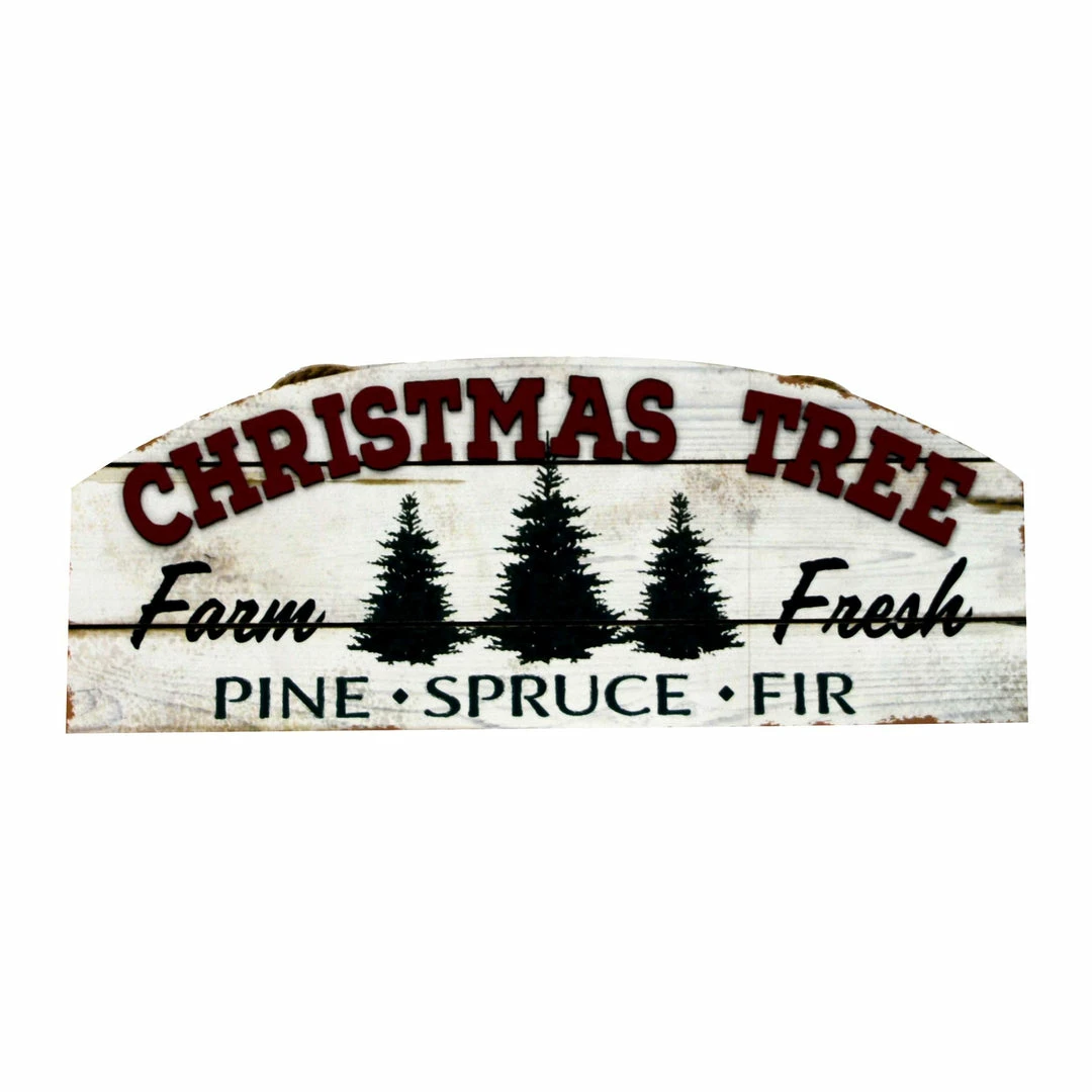BargainJunkie 18" Farm Fresh Christmas Tree Hangable Sign New